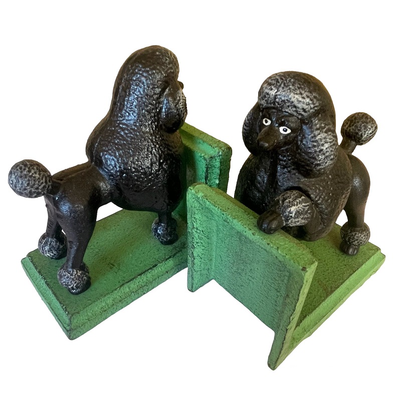 Black Poodle Bookends