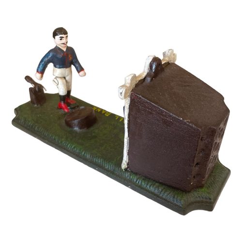 Cast Iron Football Bank