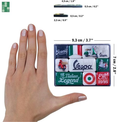 Vespa Italian Legend Magnet Set