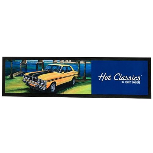 Yellow Ford GTHO Bar Runner Mat
