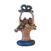 Cast Iron Flower Basket Doorstop
