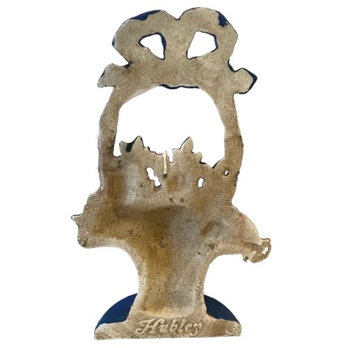 Cast Iron Flower Basket Doorstop
