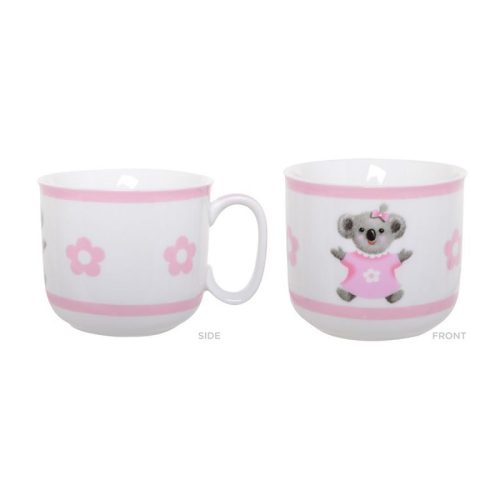 Koala Pink Babys First Ceramic Breakfast Set