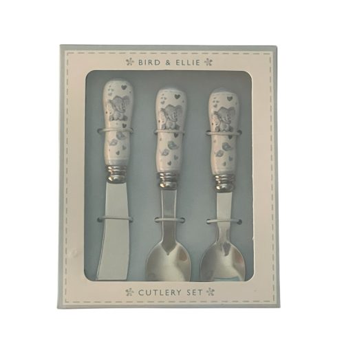 Baby Boy Elephant Cutlery Set