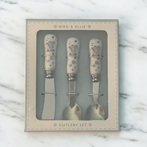 Baby Boy Elephant Cutlery Set