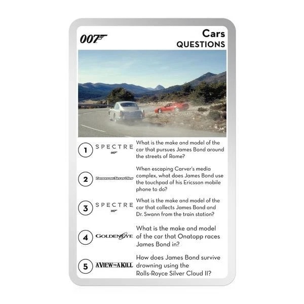 James Bond 007 Top Trumps Card Game
