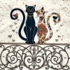 Cat Couple Balcony Napkins