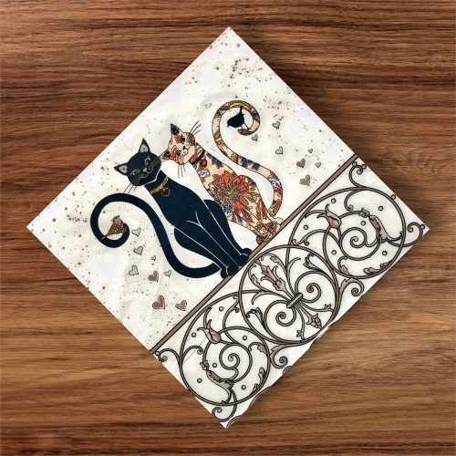 Cat Couple Balcony Napkins