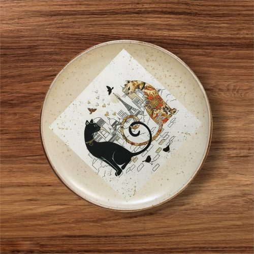 Cat Couple in Paris Napkins