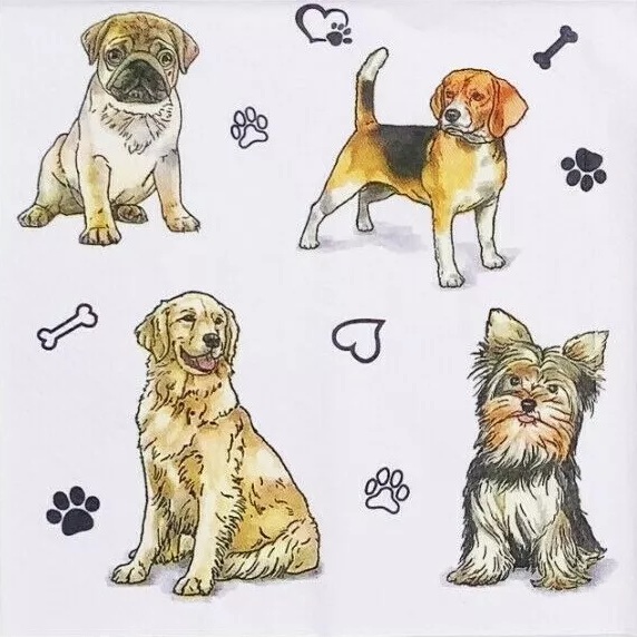 Dog Paper Napkins