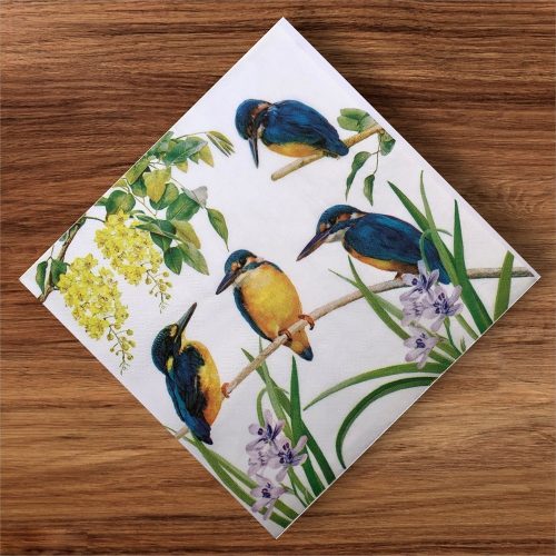 Kingfisher Bird Paper Napkins