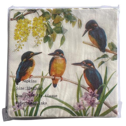 Kingfisher Bird Paper Napkins