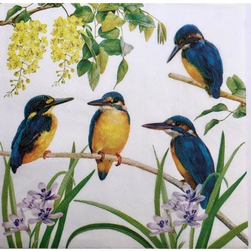 Kingfisher Bird Paper Napkins