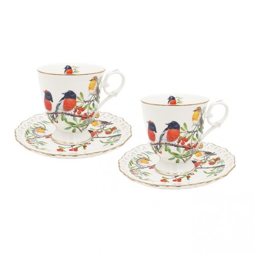 Robin Cups & Saucers