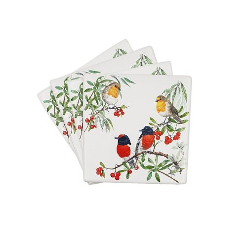 Robin Square Coaster Set