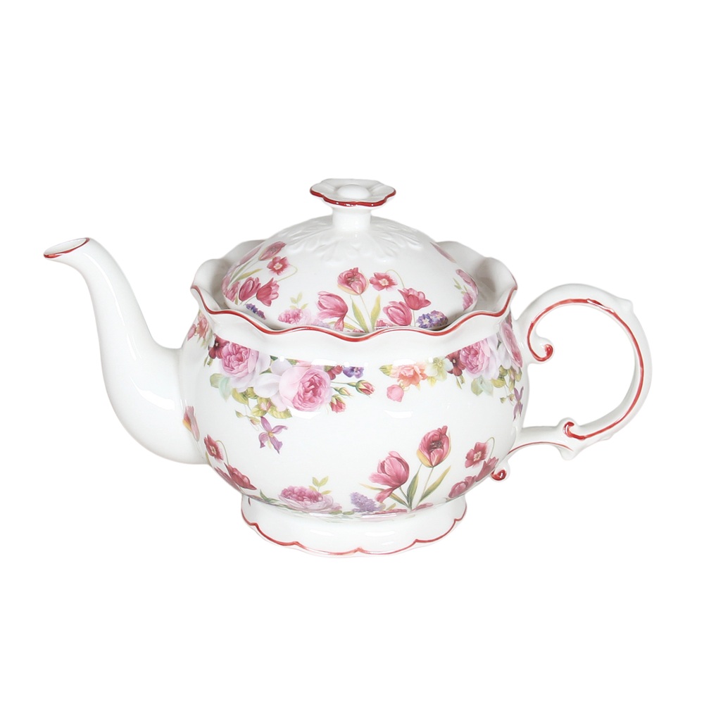 Rose & Tulip Teapot