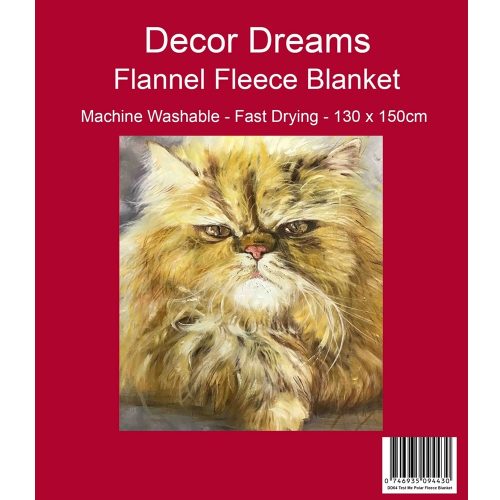 Angry Cat Test Me Blanket