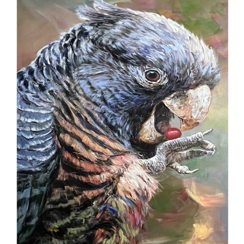 Black Cockatoo Fleece Blanket
