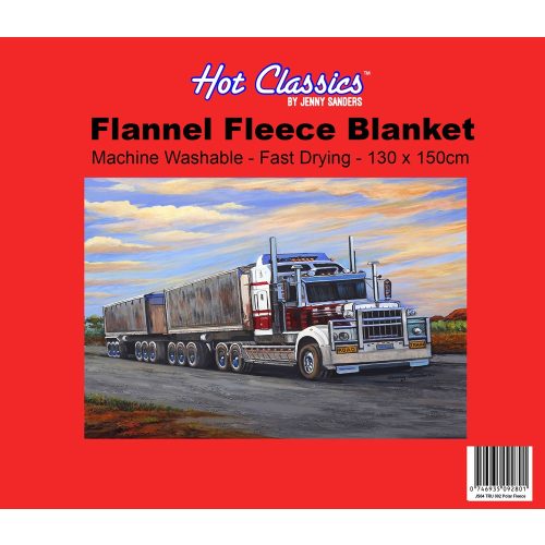 Kenworth Road Train Fleece Blanket