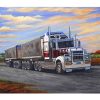 Kenworth Road Train Fleece Blanket