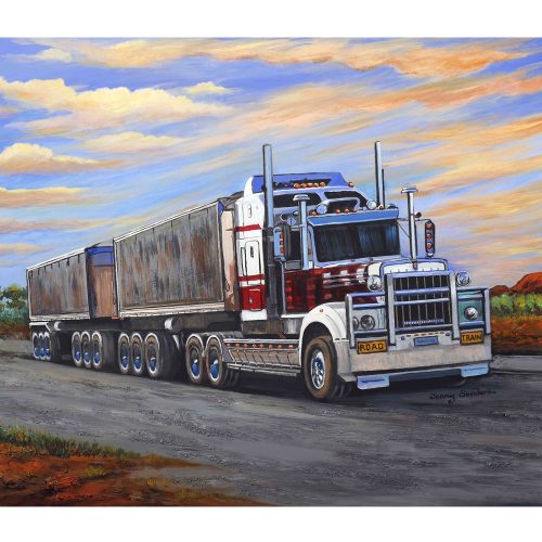 Kenworth Road Train Fleece Blanket