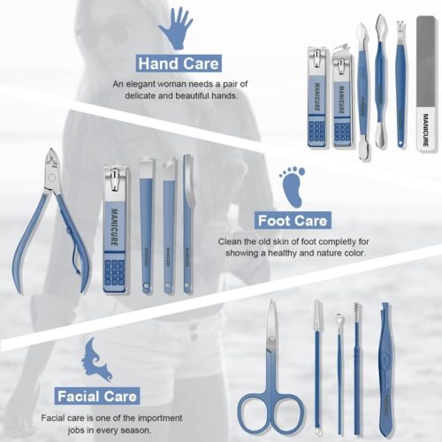 Blue Manicure Set
