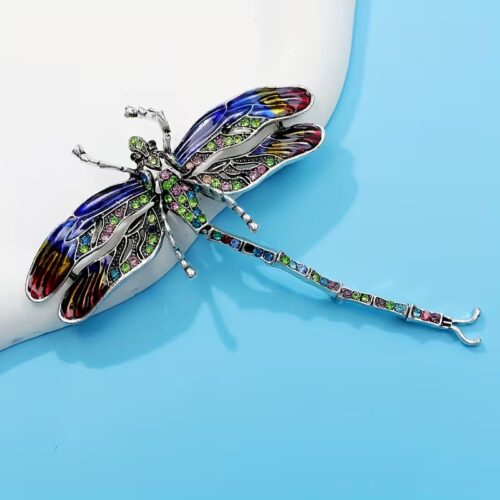 Enamel Dragonfly Brooch Pin