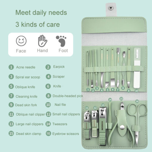 Green Manicure Set