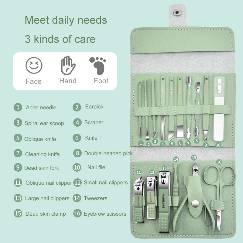 Green Manicure Set