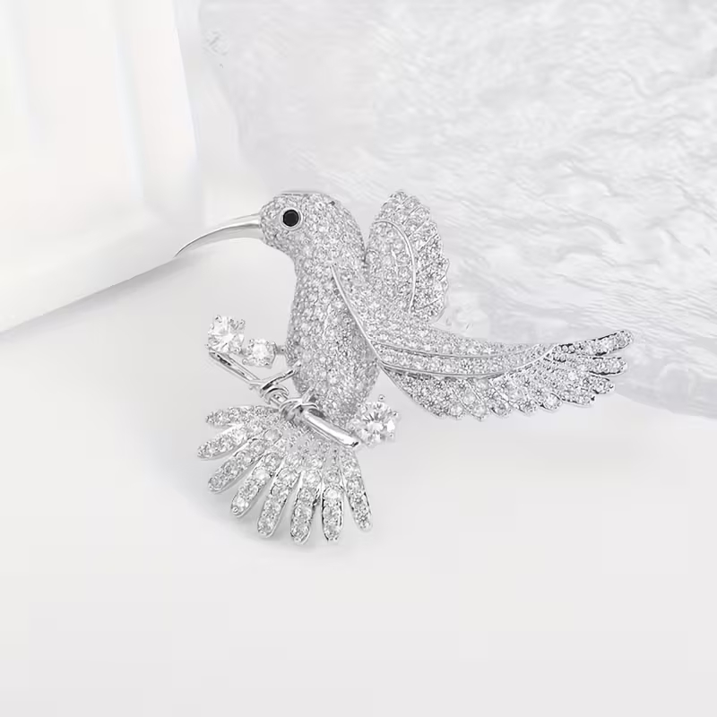 Hummingbird Brooch