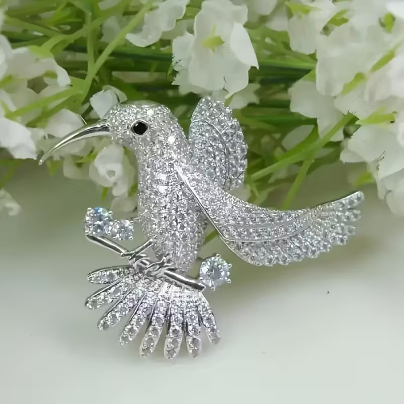 Hummingbird Brooch