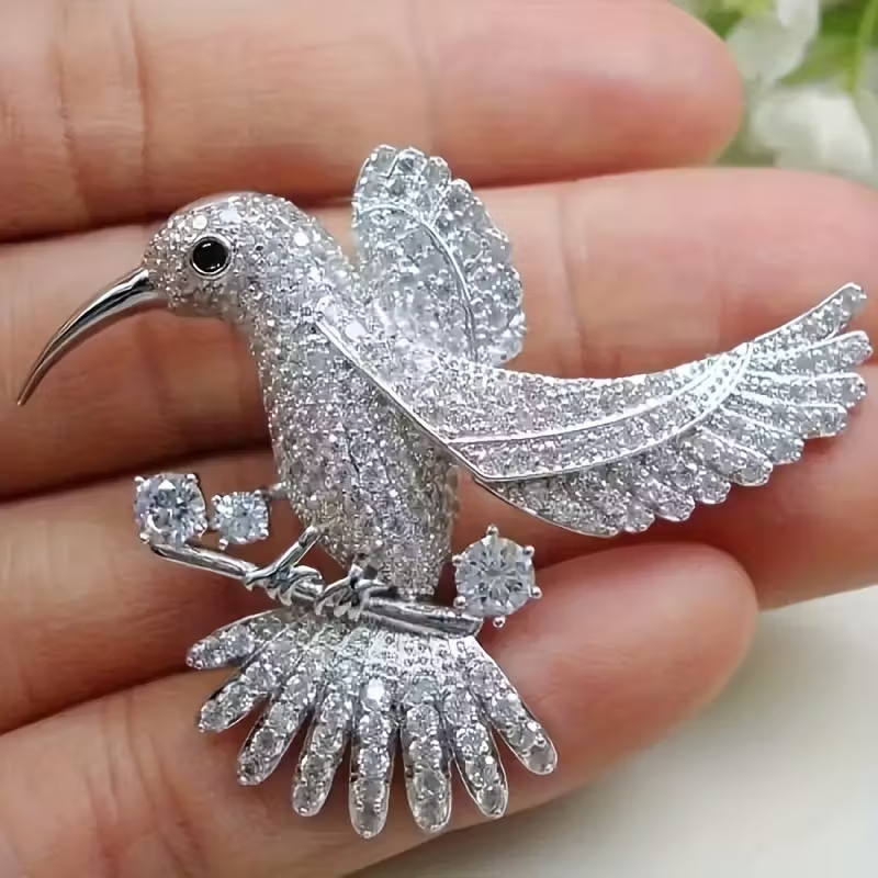 Hummingbird Brooch