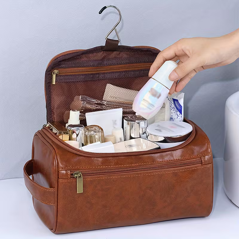 Men's Leather Toiletry Bag