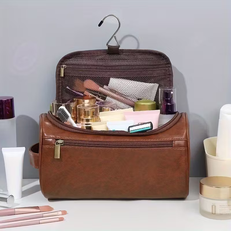Men's Leather Toiletry Bag