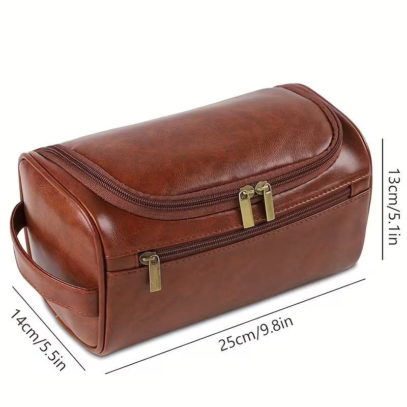 Men's Leather Toiletry Bag