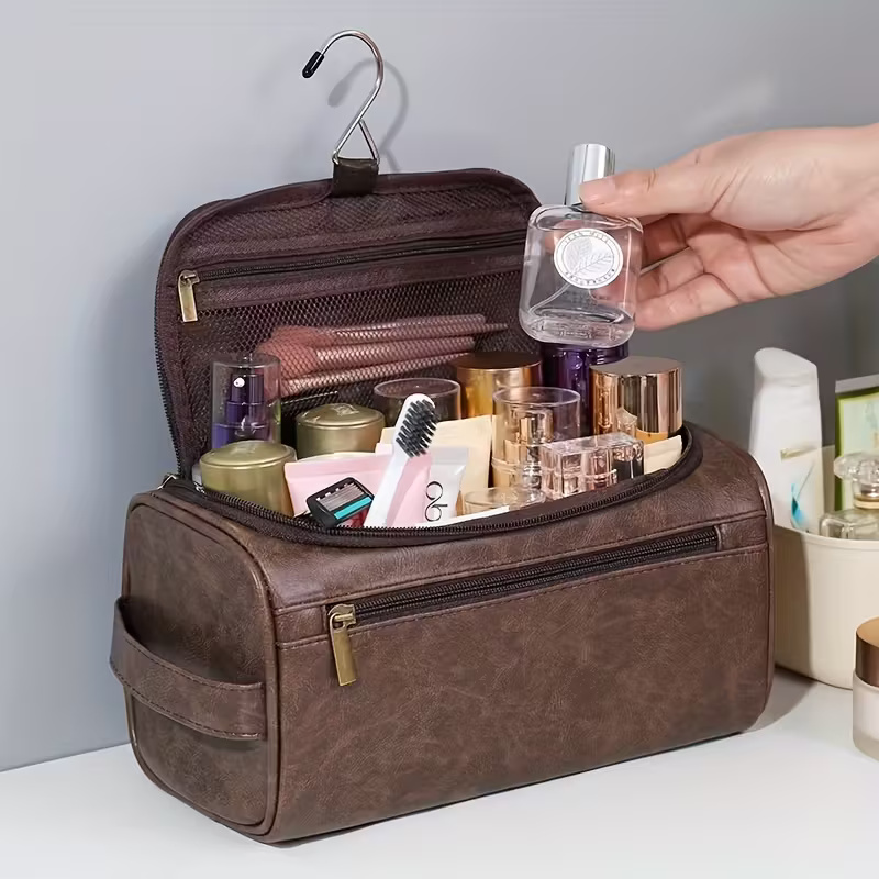 Men's Leather Toiletry Bag