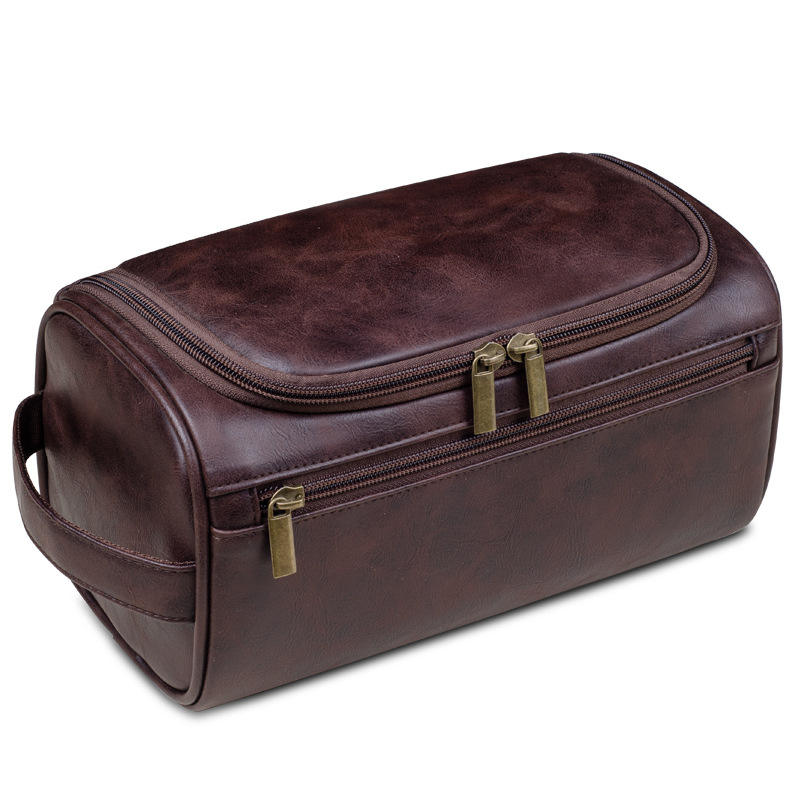 Men's Leather Toiletry Bag