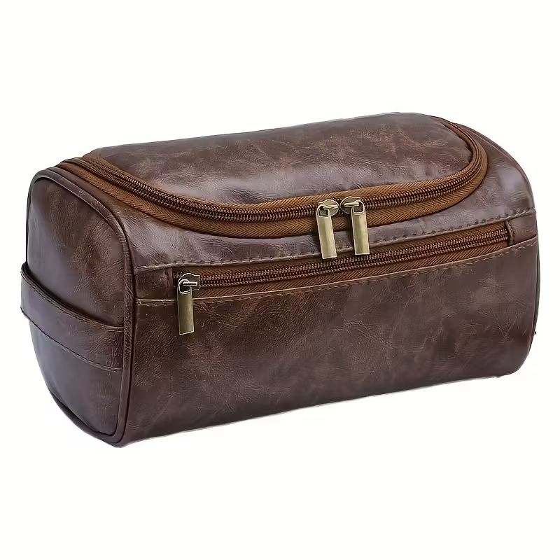 Men's Leather Toiletry Bag