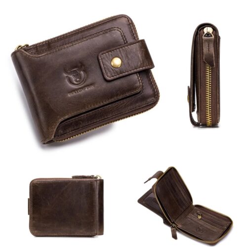 BULLCAPTAIN Mens Leather Wallet