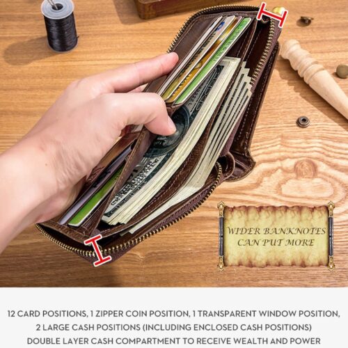 BULLCAPTAIN Mens Leather Wallet