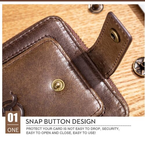 BULLCAPTAIN Mens Leather Wallet