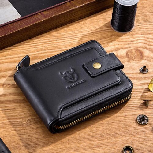 BULLCAPTAIN Mens Leather Wallet