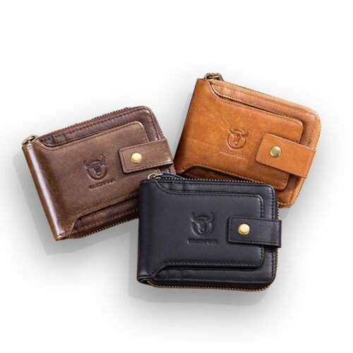 BULLCAPTAIN Mens Leather Wallet