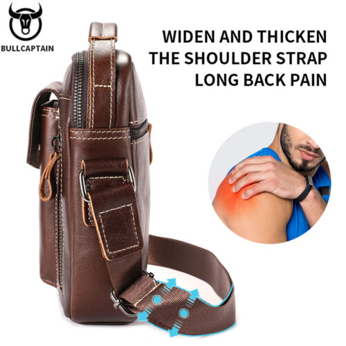 BULLCAPTAIN Leather Shoulder Bag