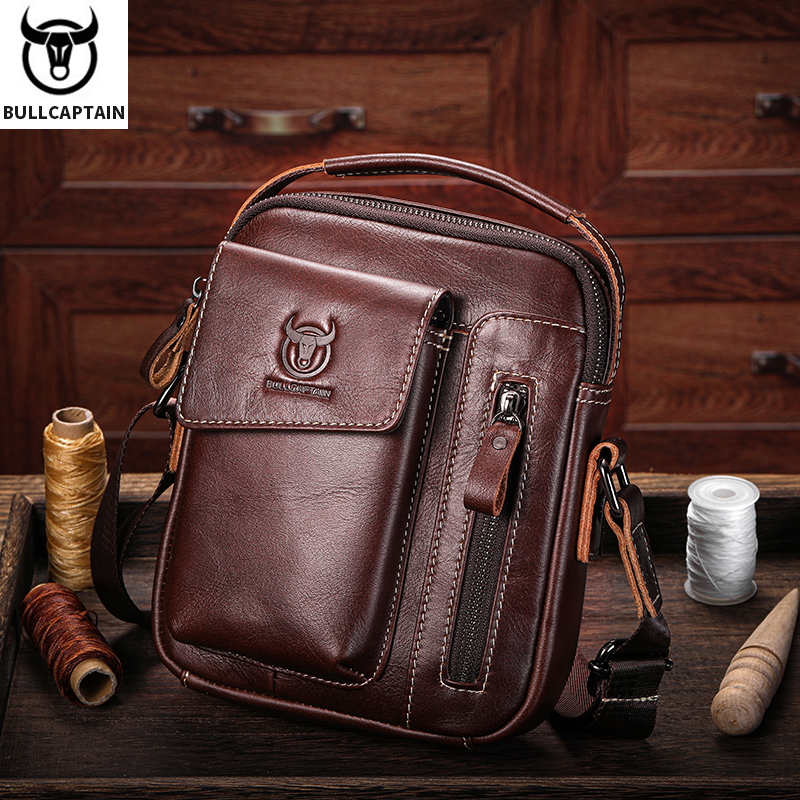 BULLCAPTAIN Leather Shoulder Bag