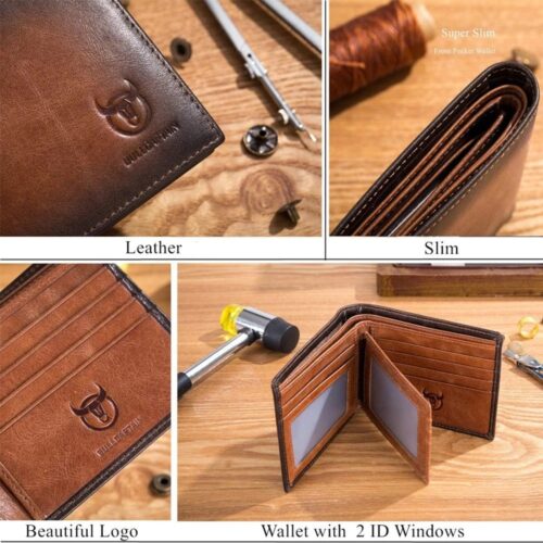 BULLCAPTAIN Genuine Leather Wallet