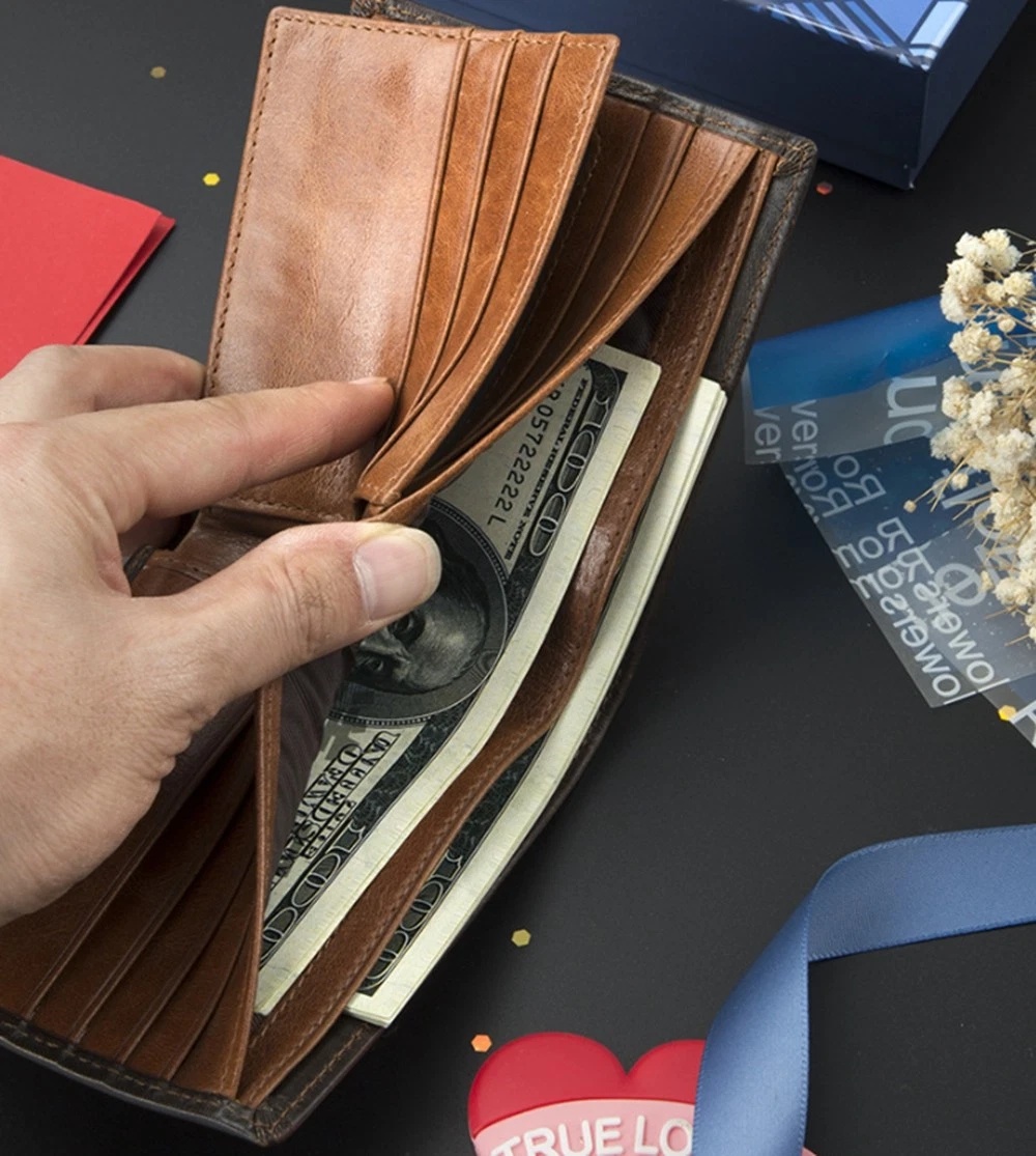 BULLCAPTAIN Genuine Leather Wallet