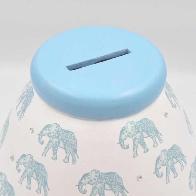Pot Of Dreams Blue Elephant Bank