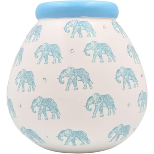 Pot Of Dreams Blue Elephant Bank