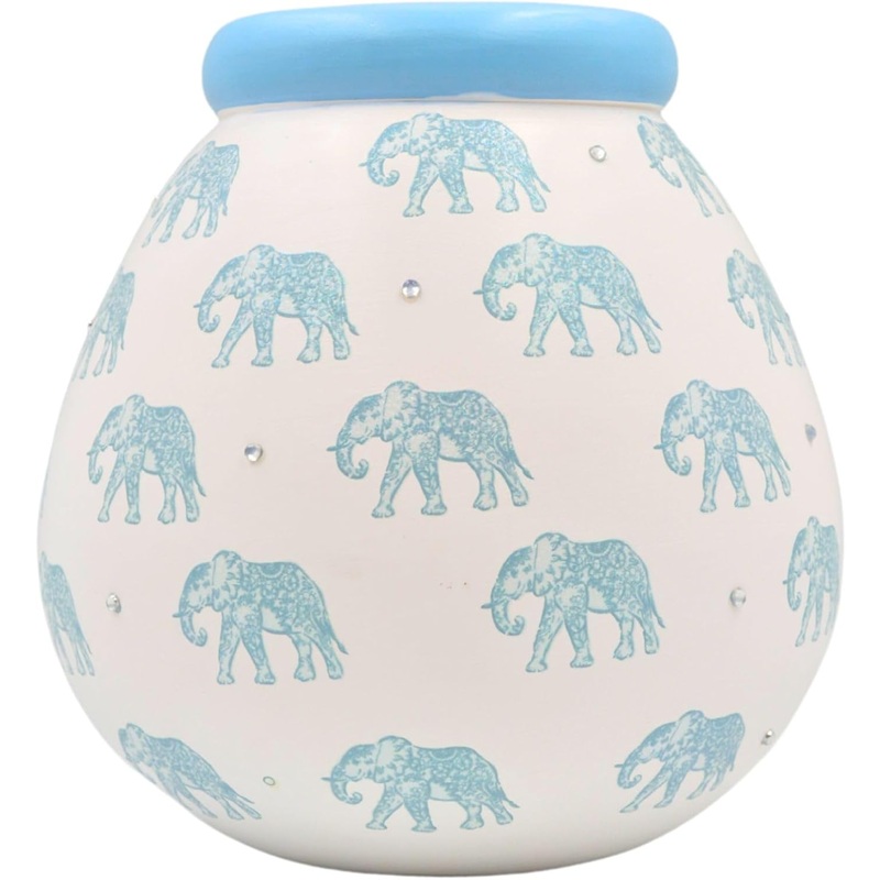 Pot Of Dreams Blue Elephant Bank